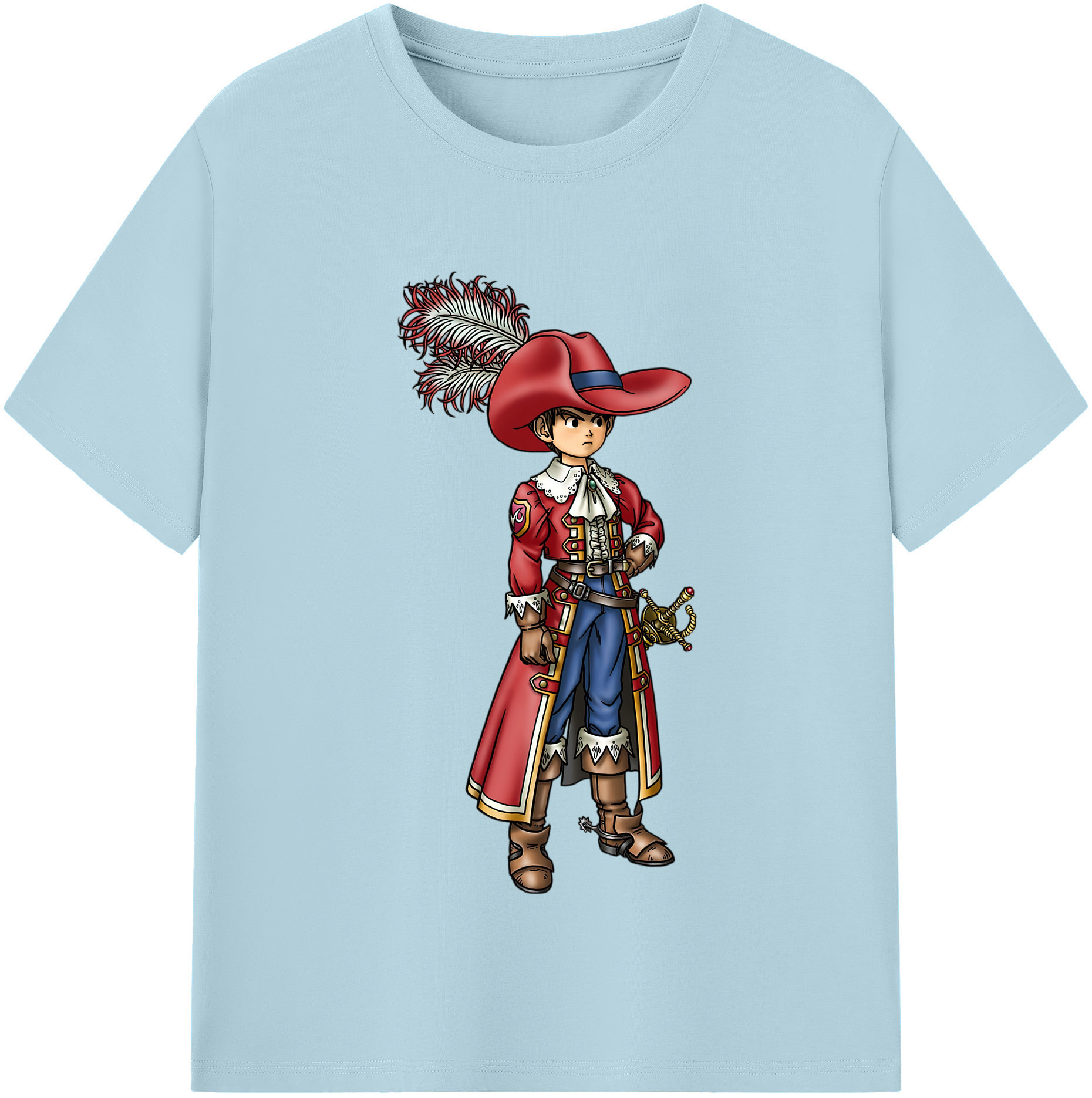 （画像用） ドラゴンクエスト Doragon Kuesuto Dragon Quest 綿100％半袖Tシャツ（フロントプリント）